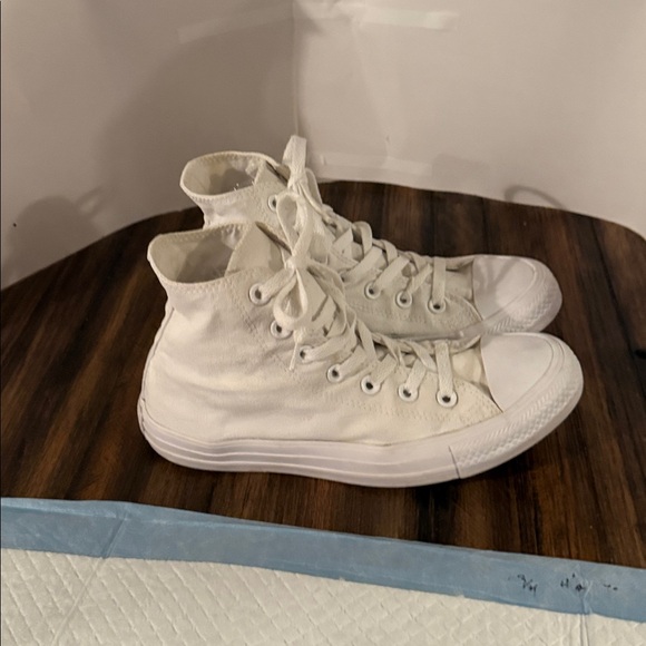 Converse ,Chuck Taylor All Star Classic White High-Top Sneakers - Picture 5 of 6